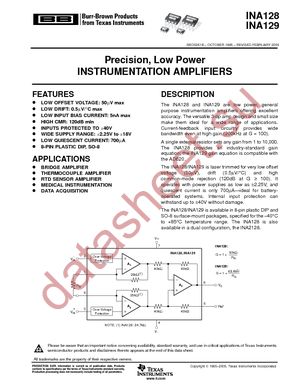 INA128PA datasheet  